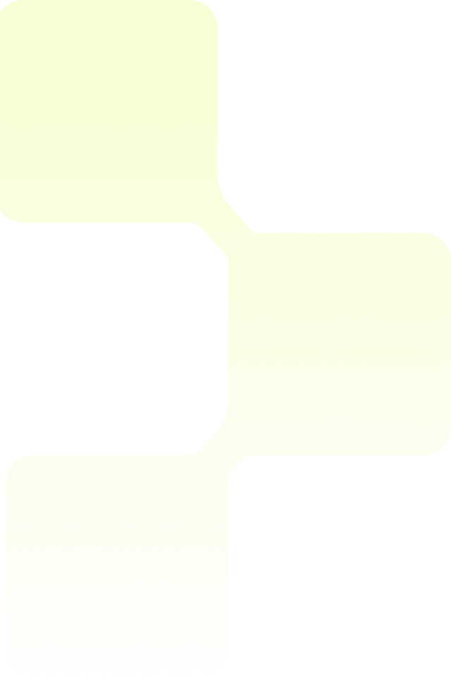 Abstract lime green cross shape
