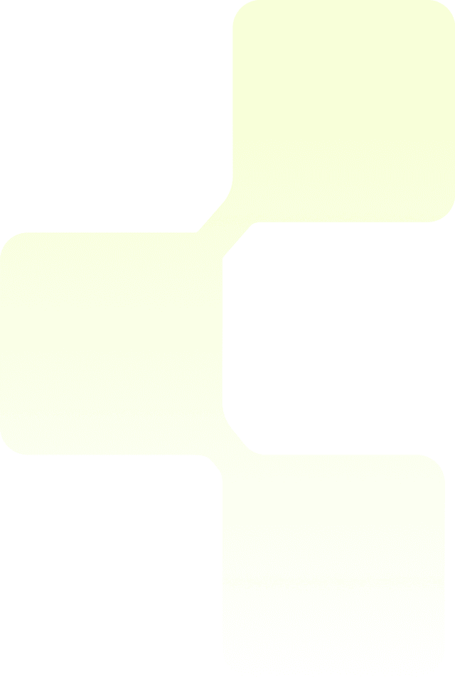 Abstract lime green cross shape
