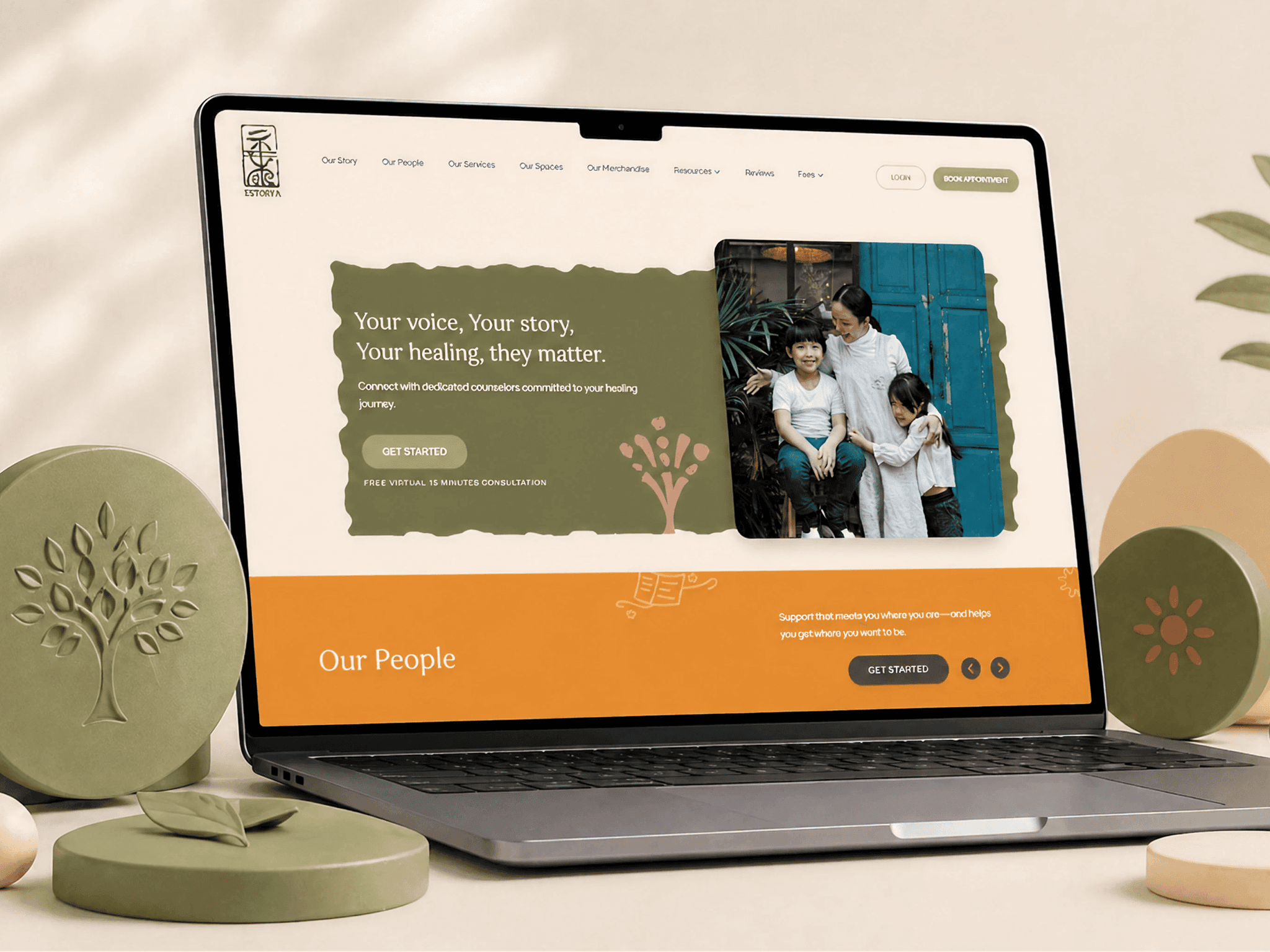 Estorya Counseling — A secure, high-performance digital wellness platform and integrated booking ecosystem