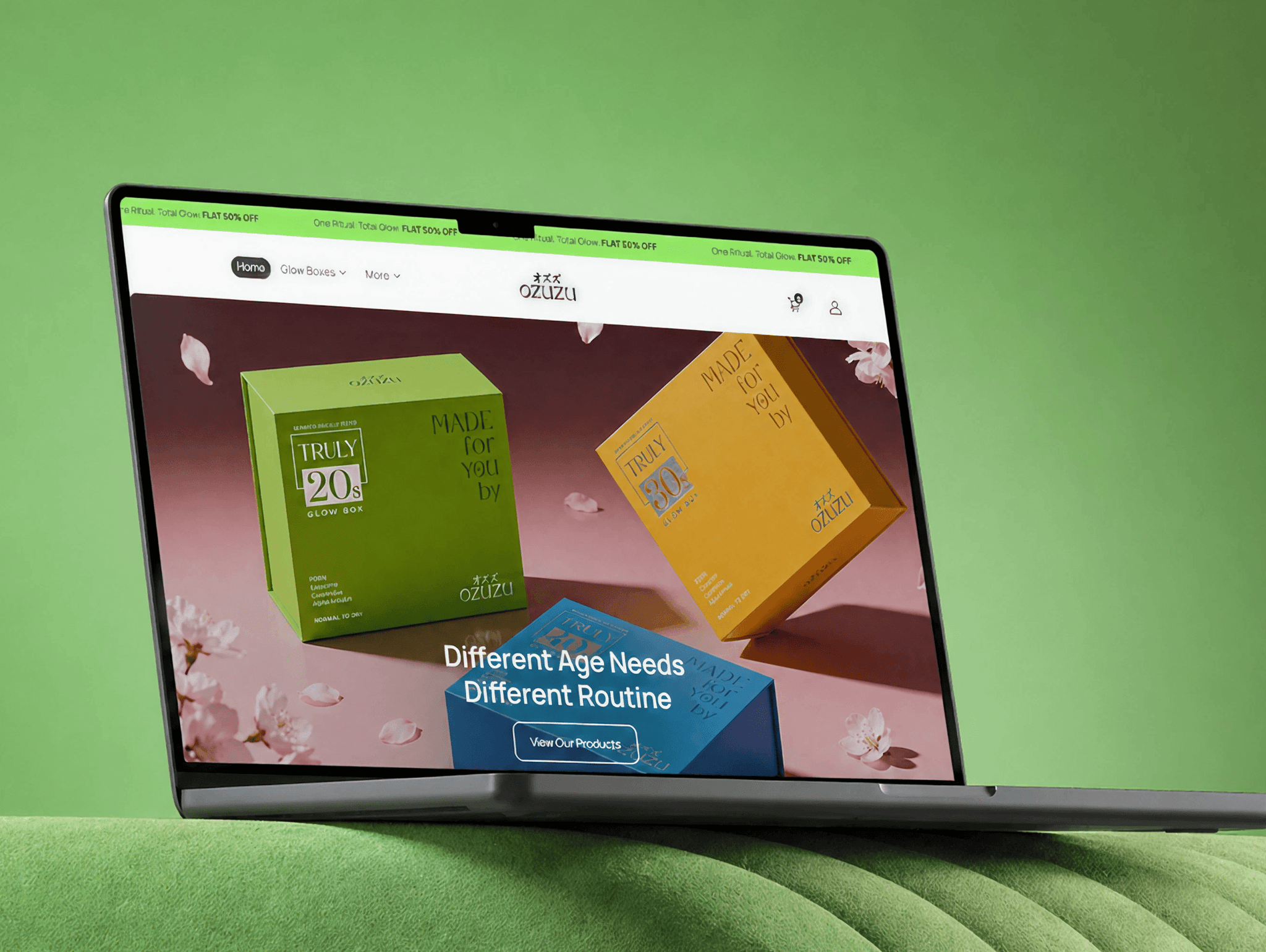 Ozuzu — A premium, high-conversion custom Shopify ecosystem for an age-adaptive skincare brand