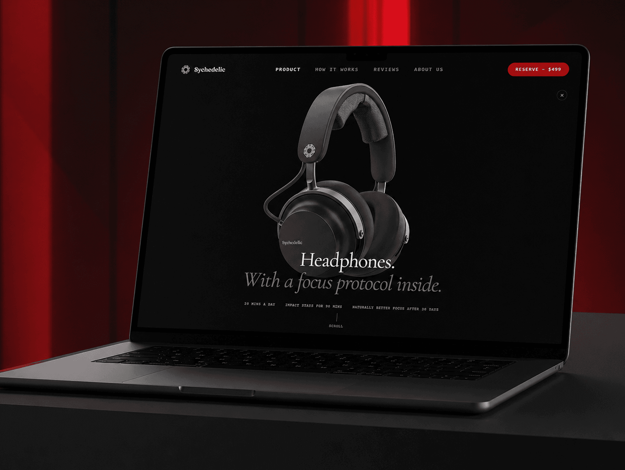 Sychedelic — A high-performance web experience and scalable e-commerce platform for a premium neurotech wearable